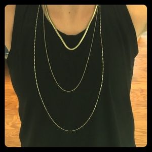 Gold 3 Strand Necklace